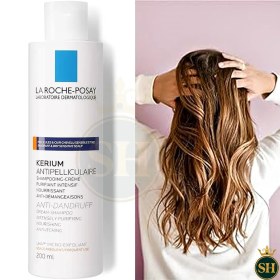 تصویر شامپو ضد شوره موی سر لاروش پوزای مدل KERIUM DS حجم 200 میل La Roche-Posay anti-dandruff shampoo, model KERIUM DS, volume 200 ml