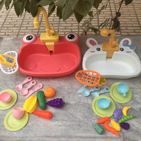 تصویر اسباب بازی سینک ظرفشویی مناسب تقویت مهارت های شناختی کودک 