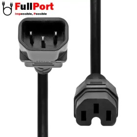 تصویر کابل برق بک تو بک C14-C15 گیگافلکس با طول 1.5 متر GIGA FLEX 3Cx1MM C14-C15 Power Cable 1.5M