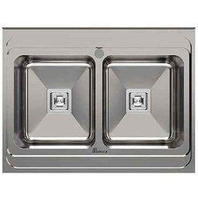 تصویر سینک روکار ۹۳۵ بیمکث ” دو لگن 