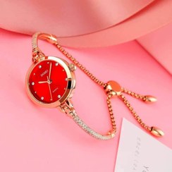 تصویر ساعت مچی زنانه لاکچری برند skmei به همراه باکس اورجینال - قرمز ا Skmei brand women's wristwatch Skmei brand women's wristwatch