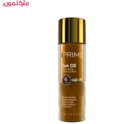 تصویر روغن برنزه کننده اکلیلی پریم با SPF 4 حجم 100 میل حجم 100 میلی لیتر 