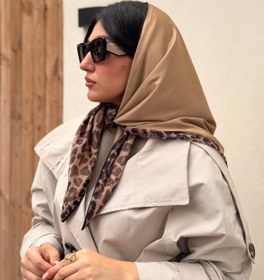 تصویر روسری دورو پلنگی 