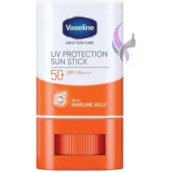 تصویر ضد آفتاب روشن‌کننده استیکی وازلین مدل UV Protect با SPF50 و PA++++ حجم 15گرم 