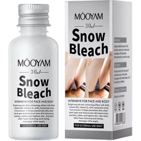 تصویر ‌ کرم سفید کننده صورت بدن و بیکینی Snow Bleach از برند MOOYAM 