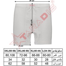 تصویر شورت مردانه تارادیس مدل پادار تیکه دوزی 