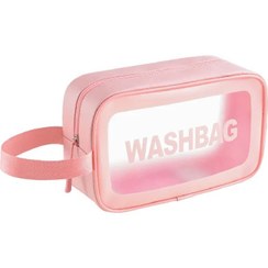 تصویر واش بگ مسافرتی زنانه صورتی WASH BAG