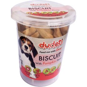 تصویر تشویقی بیسکویتی سگ دودوتی 150 گرم (طعم کدو تنبل) Dudoti Dog Treat Biscuits pumpkin