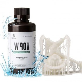 تصویر رزین W90B قابل شستشو با آب رزیون رنگ سفید Resione W90B Water Washable Resin 