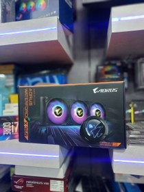 تصویر خنک کننده مایع پردازنده گیگابایت مدل AORUS WATERFORCE X 360 استوک 