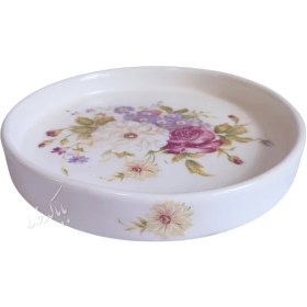 تصویر بشقاب کودک مدل باغ گل 