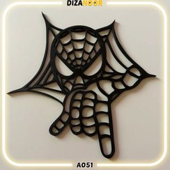 تصویر تابلو دیوارکوب طرح اسپایدرمن یا مرد عنکبوتی دیزانور کد A051 