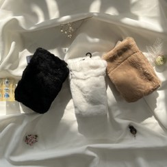 تصویر دستکش نیمه ربیت (نیم‌انگشتی) تمام خز کد ۴۰۰۴ 