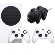 تصویر کنسول بازی مایکروسافت XBOX SERIES S | همراه با دسته اضافه + پایه شارژر XBOX SERIES S + 1 Extra controller + Charger