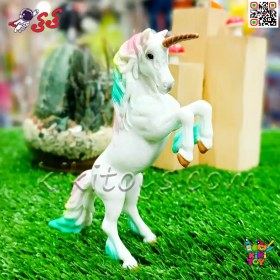 تصویر فیگور حیوانات ماکت اسب تک شاخ یونیکورن Unicornis 855 