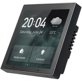 تصویر تاچ پنل هوم سنتر اندرویدی WiFi/Zigbee لمسی هوشمند 4 اینچ TUYA مدل S6E 