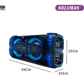 تصویر اسپیکر بلوتوث شارژی کلومن مدل K-S135-50 Koluman K-S135-50 Bluetooth Speaker