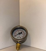 تصویر گیج صفحه 6 سانتی 40 بار استیل برنجی pressure gauge