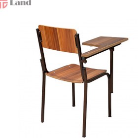 تصویر صندلی آموزشی دسته دار چوبی پارسمن Educational chair with wooden handle