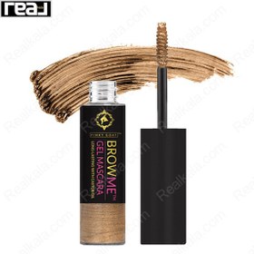 تصویر ریمل ژل ابرو پینکی گوت رنگ Pinky Goat Browme Gel Mascara Star Gold 