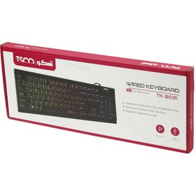 تصویر کیبورد تسکو مدل TK 8031 ا TSCO TK 8031 Wired Keyboard TSCO TK 8031 Wired Keyboard