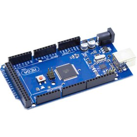 تصویر برد آردوینو مگا MEGA 2560 R3 اورجینال با پردازنده ATmega2560 فروش عمده (بسته 10 عددی) 