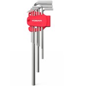 تصویر ست آلن 9 عددی شش گوش بلند توسن مدل 4180 