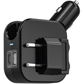 تصویر شارژر فندکی و دیواری گرین لاین مدل Duo Power 