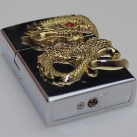 تصویر فندک طرح اژدها Dragon design lighter 