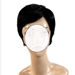 تصویر کلاه گیس مردانه مشکی طبیعی 