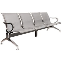 تصویر صندلی انتظار پانچی و خطی چهارنفره شفق مدل H154 Shafagh H154