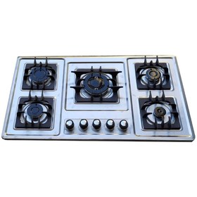 تصویر اجاق گاز رومیزی ۵ شعله مدل M6 چدن مربع 
