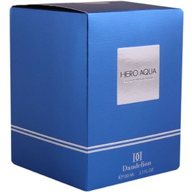 تصویر ادوپرفیوم مردانه Hero Aqua حجم 100 میل دندلیون Dandelion Hero Aqua Eau De Parfum 100ml For men