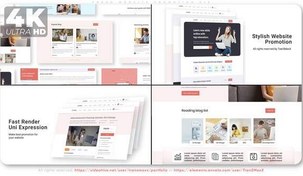 تصویر قالب افترافکت تبلیغ جدید وب‌سایت Fresh Website Promotion 