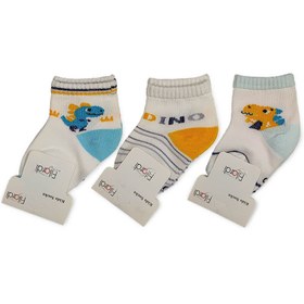 تصویر جوراب نوزادی مجموعه 3 تایی طرح دایناسور فیلاردی Filardi ا Filardi Dino Baby Socks - 3 Pairs Filardi Dino Baby Socks - 3 Pairs