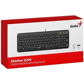 تصویر کیبورد باسیم جنیوس مدل Q200 genius Q200 Wired Keyboard