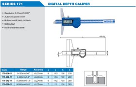 تصویر عمق سنج دیجیتال 30سانتی متر Accud (آکاد) مدل 171-012-11 