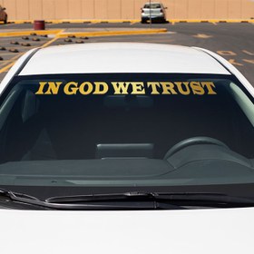 تصویر برچسب ماشین in God we trust 