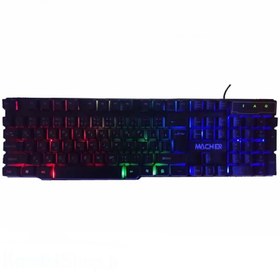 تصویر کیبورد گیمینگ مچر مدل MR-304 با سیم RGB 