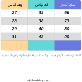 تصویر بادی نوزادی گیپور طرح کلارا 