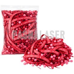 تصویر پوشال کاغذی قرمز و گرانول رنگی کد 49125 