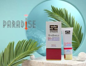 تصویر ضد آفتاب رنگی ساین شیلد +SPF30 ساین اسکین - متوسط Syn Shield SPF 30+ SYNSKIN