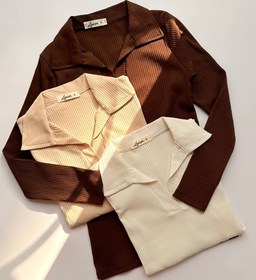 تصویر بلوز یقه انگلیسی 