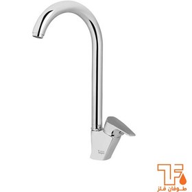 تصویر ست شیرآلات طوفان فلز مدل ملانی - کروم Tofan Felez Set Faucet Melani Model