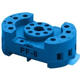 تصویر سوکت رله شیشه ای 8 پایه دوکنتاکت پارس فانال کد PF-8PIN SOCKET_8PIN_PARS FANAL