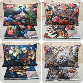 تصویر روبالشی مخمل پورشه سه بعدی کلاسیک ۲ عددی 