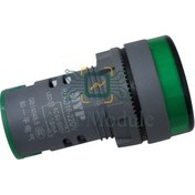 تصویر ولت متر AC چراغ سیگنالی سبز 