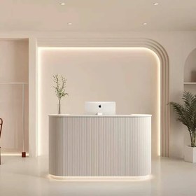 تصویر کانتر پذیرشS203 مدرن و منحنی با طراحی مینیمال - MDF / 240 