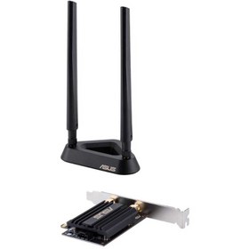 تصویر کارت شبکه بی‌سیم و دوباند AX3000 WiFi6 ایسوس مدل Asus PCE-AX58BT 