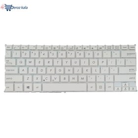 تصویر کیبرد لپ تاپ ایسوس S200-X200 سفید-اینترکوچک بدون فریم ا Keyboard Laptop Asus S200-X200_White Keyboard Laptop Asus S200-X200_White